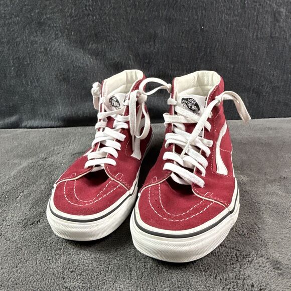 Vans Sk8-Hi Shoes Maroon W 7.5 Mens 6 US Canvas Casual High Top Skater Sneakers - Picture 9 of 9